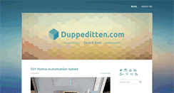 Desktop Screenshot of duppeditten.com